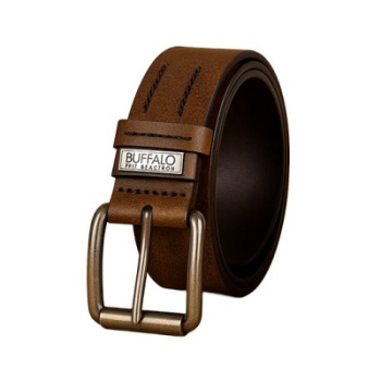 Ceinture Buffalo en cuir brun