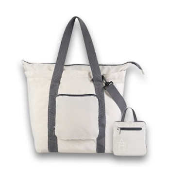 Sac à main pliable beige