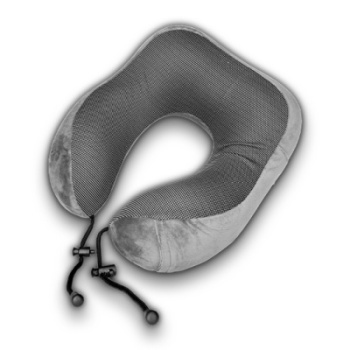 Coussin de voyage pour la nuque gris