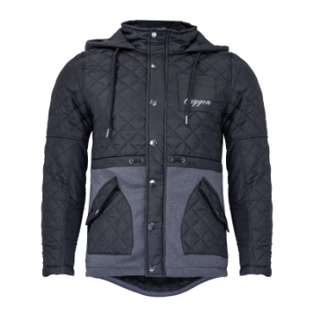 Veste noire avec capuchon Oxygen pour femme