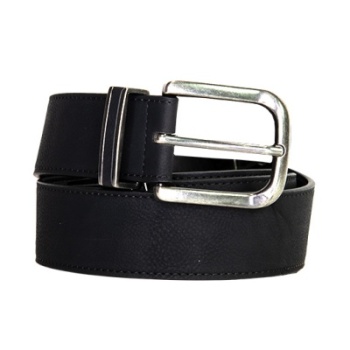 Ceinture Rumblr en cuir noir pour hommes