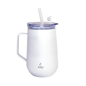 White stainless steel tumbler